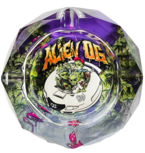 Best Buds Crystal Ashtray Giftbox Alien OG