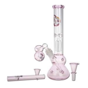 Black Leaf Bitch Percolator Ice Bong