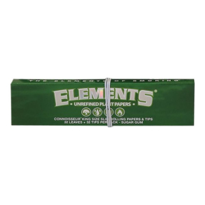 Elements Green Connoisseur King Size Slim + Tips