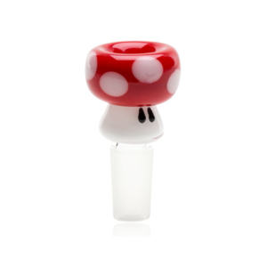 Empire Glassworks Red Mushroom Bowl Piece