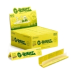 G-Rollz Bamboo Unbleached King Size Slim Rolling Papers + Tips