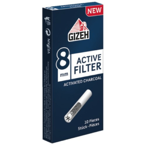 GIZEH Active Filter 8mm Activated Charcoal Filters