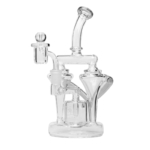 Human Grade Dualing Recycler Glass Rig