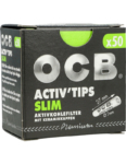 OCB Activ Tips Slim 7mm Activated Charcoal Filters