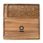 ONGROK Premium Natural Acacia Wood Rolling Tray