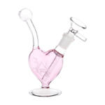 Pulsar Big Heart Glass Water Pipe