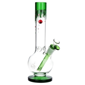 Pulsar Christmas Time Glass Bubble Base Bong 11.75″