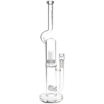 Pulsar Kink Neck Double Chamber Chugger Glass Water Pipe