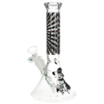 Pulsar Scary Kitty Beaker Glass Water Pipe
