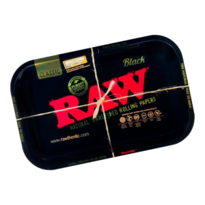 RAW Black Metal Rolling Tray Small