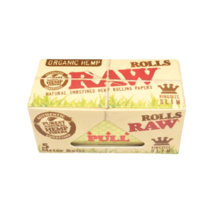 RAW Organic Hemp King Size Slim Rolls 5m